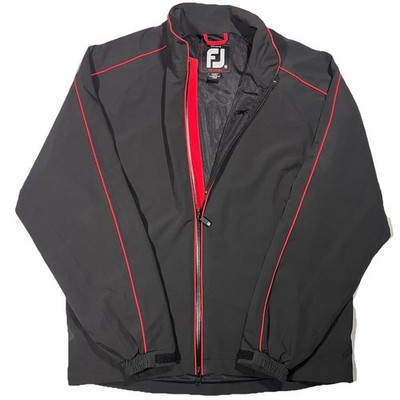 Veste De Pluie Footjoy Dryjoys Tour Collection - Homme Taille L - Noir/rouge