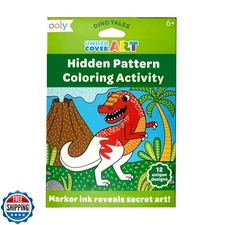 Ooly Undercover Art Hidden Pattern Coloring Activity Art Cards - 12 Unique an