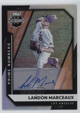 2021 Elite Extra Edition Prime Numbers A Signatures Landon Marceaux Auto 2id