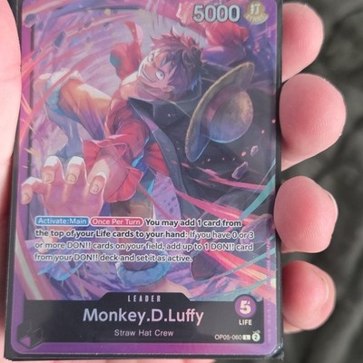 Bandai One Piece Card Game OP05 Monkey.D.Luffy Straw Hat Crew Leader Deck EN
