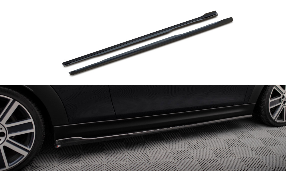 Rajouts des bas de caisse Mini Cooper S F56 facelift tuning noir brillant maxton des 2021
