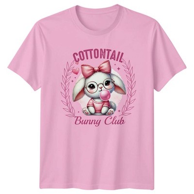 Cottontail Bunny Club Damen T-Shirt Hasenliebhaber süß Ostergeschenk für Sie