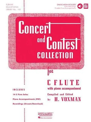 H. Voxman | Concert and Contest Collection for C Flute Book/Online Media | Buch