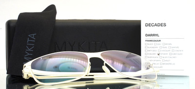 MYKITA Darryl COL29 Cream Unisex Rectangle Full Rim Eyeglasses 57-15-140 B:44 B