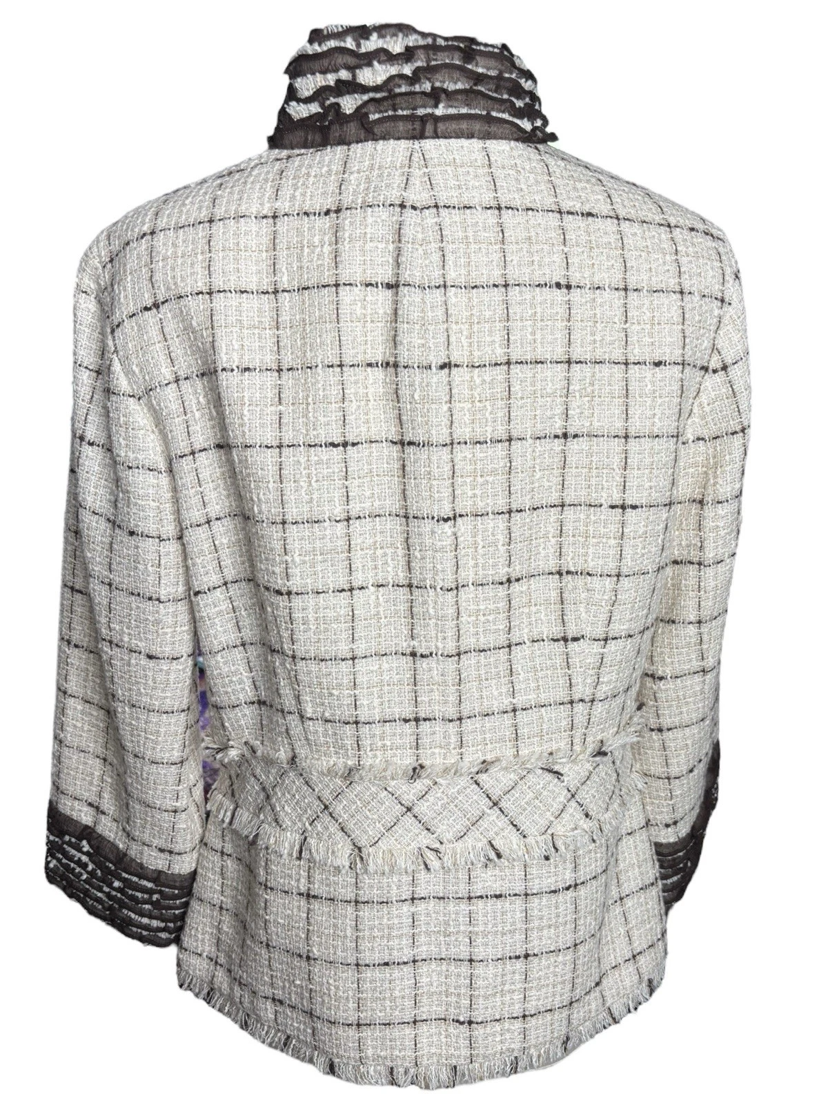 CHANEL Blazer seta lino cotone collezione Don Caster nuovo con etichetta