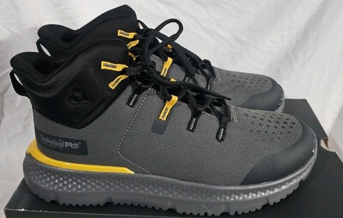 Timberland Pro Intercept Mid Stahlkappe Sicherheitsschuhe Grau Herren Größe 9,5 Neu mit Karton