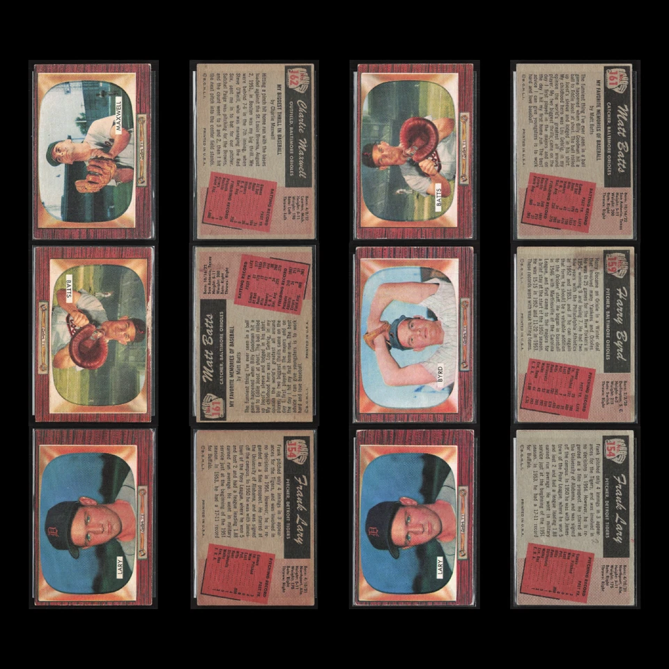 1955 Bowman Lot 50 Vintage Baseball Cards Dealer Bulk Set Builder Commons VG MLB - Image 3 of 4