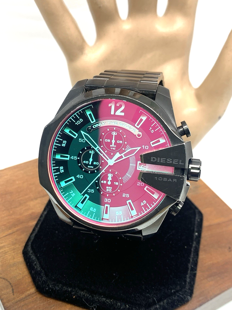 Diesel Men's Watch DZ4318 Mega Chief Quartz Chronograph Black Dial