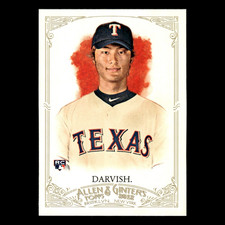 Yu Darvish Rookie #4 2012 Topps Allen - Ginter Texas Rangers Baseball Card MLB. rookie card picture