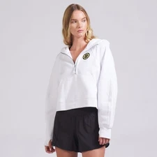 Lululemon Boston Bruins Womens M/L Scuba Oversized Half-Zip Hoodie White
