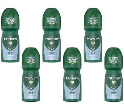 Mitchum Body Deodorant Pack of 6 Maximum Wetness Protection 3.4 Fl Oz