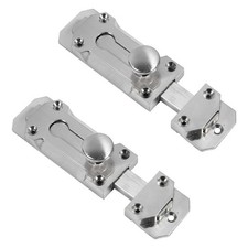 2 Pcs Safety Door Lock Sliding Bolt Lockable Security Barrel Slide