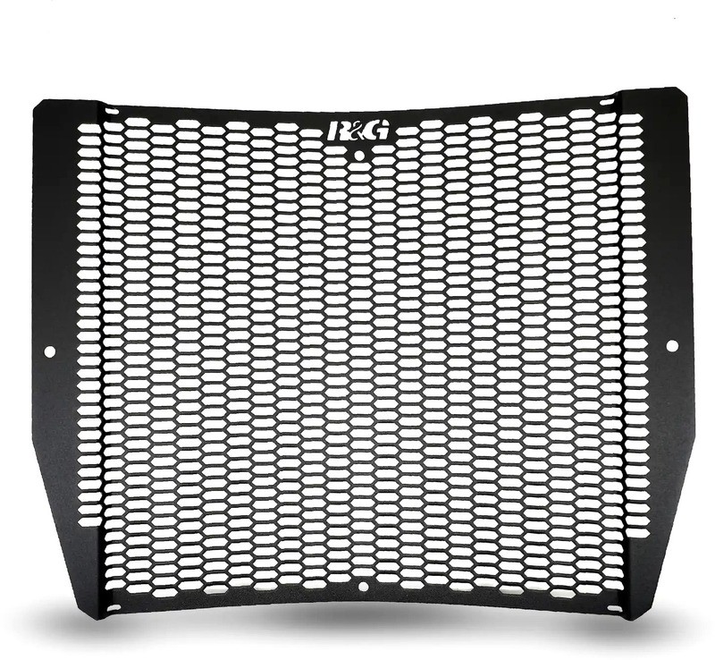 Protection de radiateur alu R&G Pro noire anti-gravillons pour motard