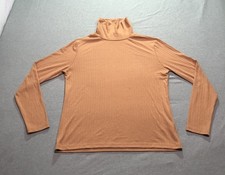 Primark Sweatshirt Women's 10 Stretch Striped Feminine Office Lounge Indie Brown