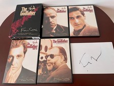 AUTOGRAPHED The Godfather Trilogy Collection Coppola Restoration, 5 DVD Boxset