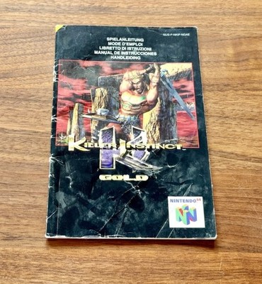 Killer Instinct Gold N64 Nintendo 64 Nintendo PAL Spielanleitung