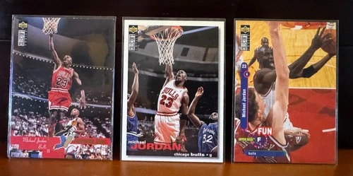 Michael Jordan 1995 UD Collectors Choice 3 Card Lot