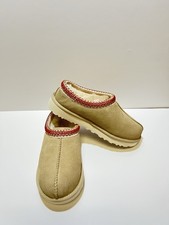 UGG Tasman Slipper Sand Dark Cherry Suede Sheepskin Women  s Size 6