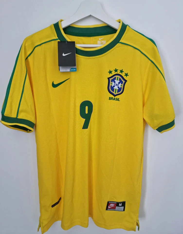 Brazil 1998 Retro Shirt (Ronaldo 9) 2025 - Image 3 of 4
