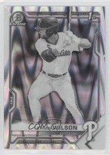 2021 Bowman Draft Chrome Black & White RayWave Refractor Ethan Wilson 6x2