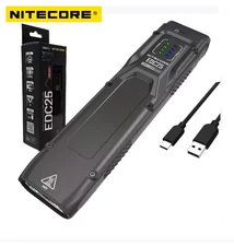 Nitecore EDC25 3000 Lumens 1700mAh Battery USB-C Rechargeable LED Flashlight