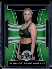 2025 Leaf Metal Women Of Sport Paige Vanzant Prismatic Green #/5