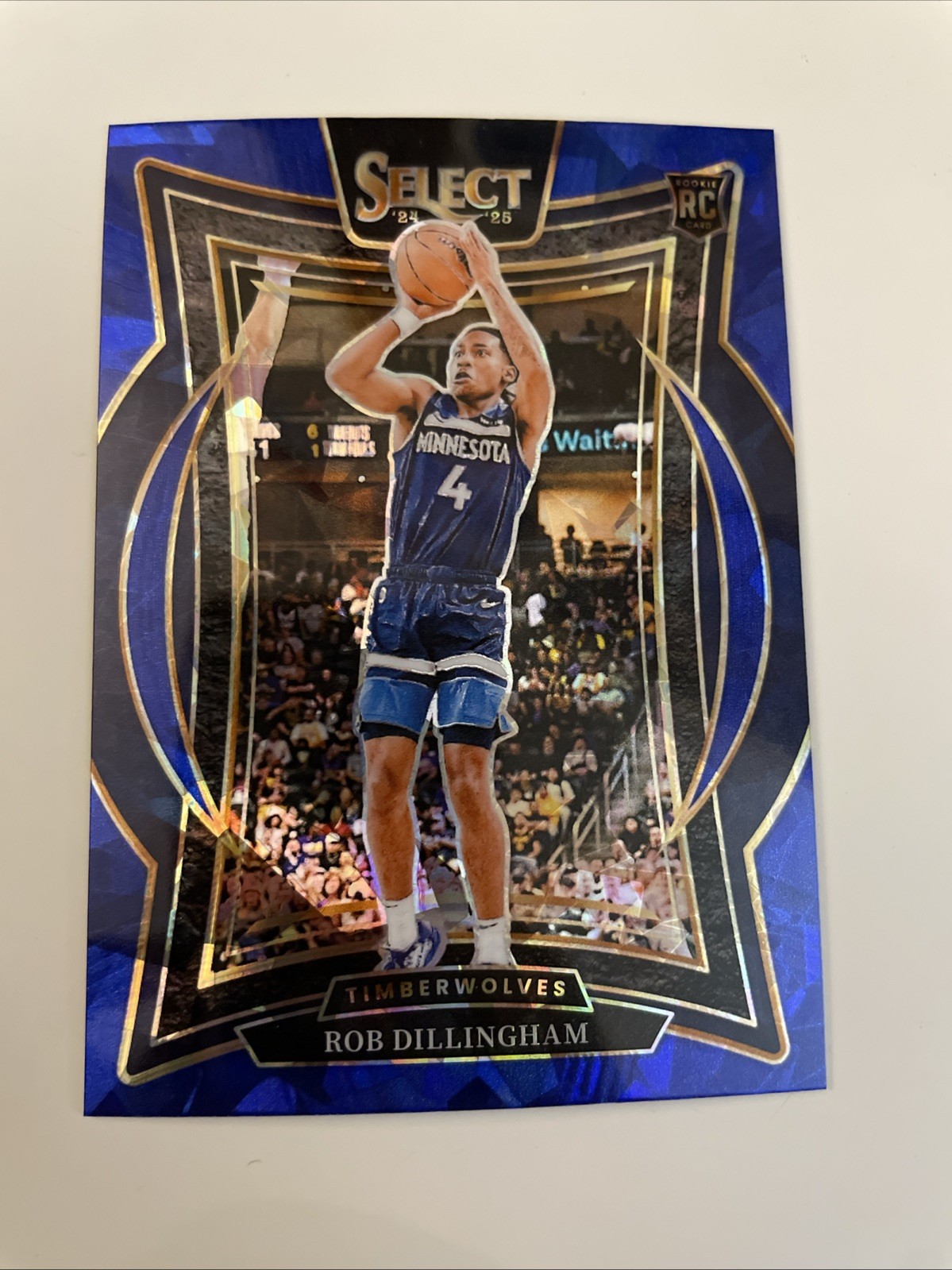 2024-25 Panini Select Rob Dillingham #84 Blue Ice Concourse (RC)