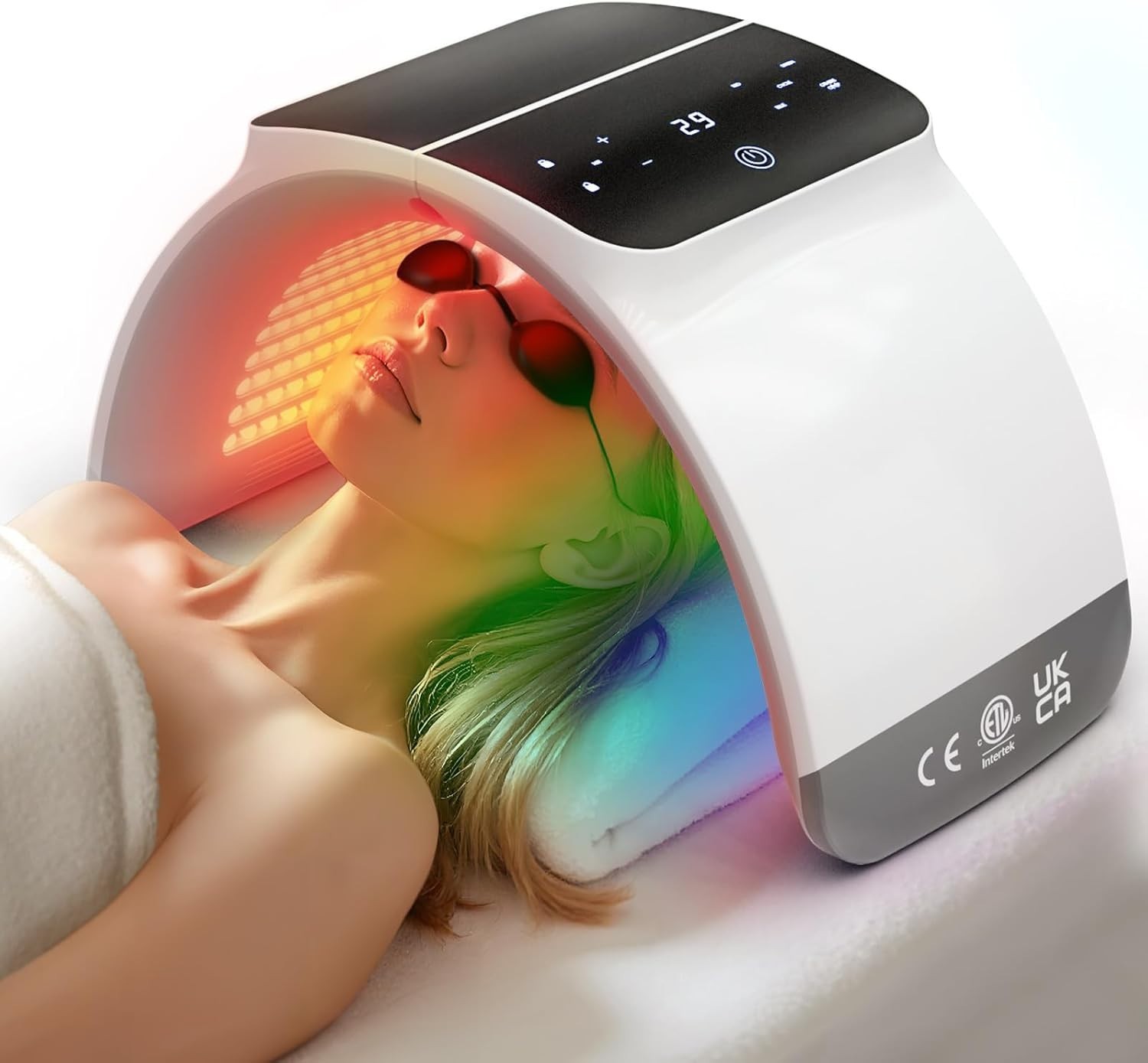 LED-Lichttherapie – 6 Farben mit Rotlichtlampe LED mit 200 hochwertigen LEDs