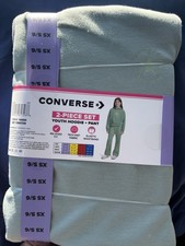 Converse All Star Green 2-piece Set Hoody pant Youth XS 5/6
