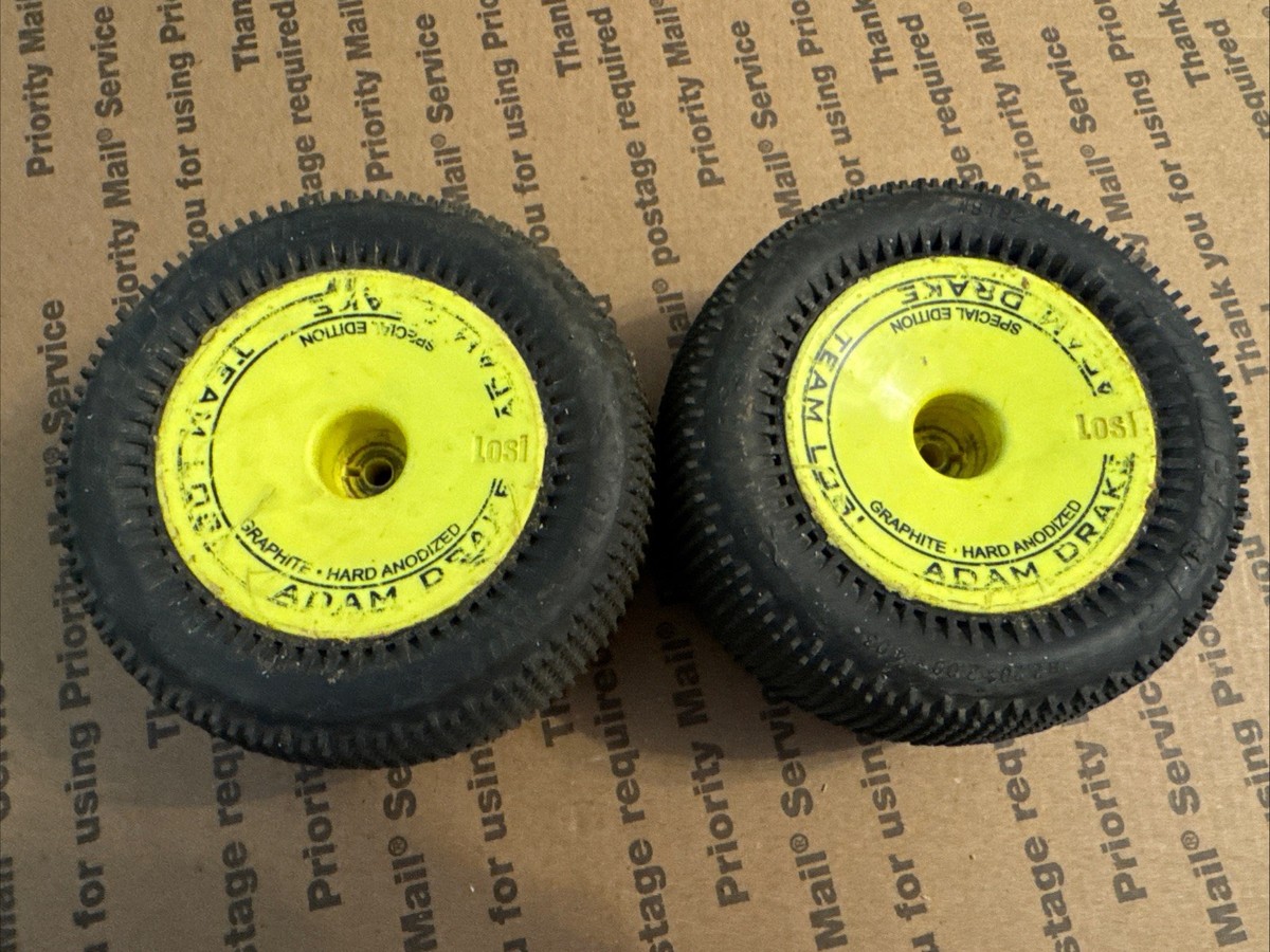 Vintage Team Losi Adam Drake Pin Wheels & Pro Line Hole Hot T