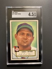 1952 Topps Early Wynn #277 SGC 4.5 Awesome Centering Front and Back