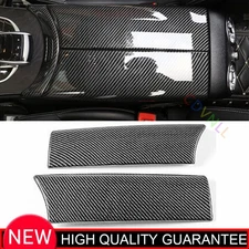 For Benz 2015-2021 C-Class Carbon Fiber Armrest Box Cover Trim Decor Cover Trim