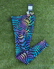 Nike Dri-FIT Women's XS Regular Geometric Running Leggings Drawstring Waist