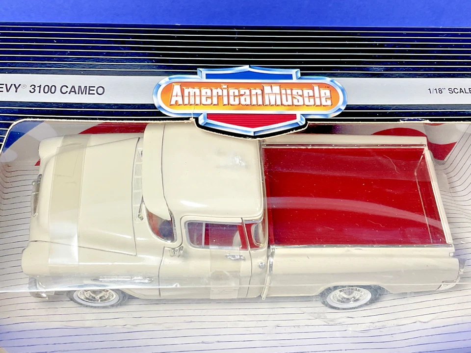 1994 Ertl, American Muscle, 1955 Ivory Chevy 3100 Cameo Pick-up Truck, 1:18, NIB - Image 4 of 4