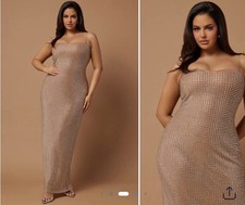 Fashion Nova Lindsey BLING XL Nude