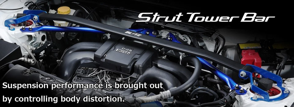 BLITZ 97127 strut tower bar front for TOYOTA COROLLA LEVIN SPRINTER TRUENO AE86 - Image 2 of 2