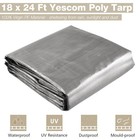 Yescom 18x24FT 14-Mil Plastic Tarp Waterproof Heavy Duty Pickup Truck Bed Cover — photo 2