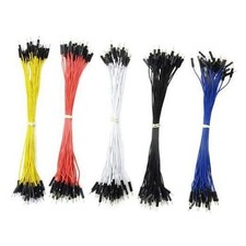 XINGYHENG 150PCS 5 Colors 1Pin 2.54mm Male to Male Breadboard Jumper Wire PVC