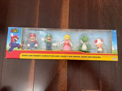 World of Nintendo Super Mario Mario & Friends Mario Luigi Princess Peach Toy Set