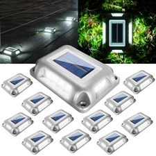 Solar Driveway Lights, Solar Pathway Lights Outdoor, 12 Pack LED Ground Drive...