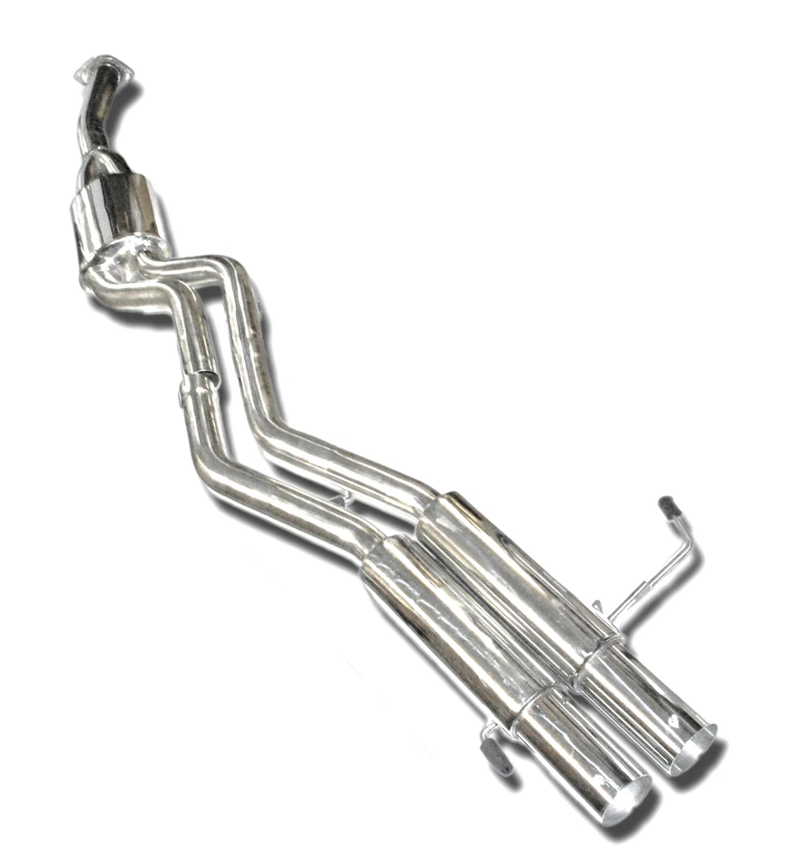 EMUSA Dual Catback Exhaust 3" For 1995-1998 Nissan 240SX S14 — 第 3/4 张图片