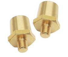 1 Pair M8 Thread Male Battery Terminal Charging Post, Brass Battery Post Adap...