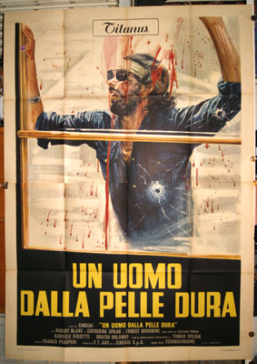 manifesto 4F film UN UOMO DALLA PELLE DURA Tomas Milian Franco Prosperi 1972