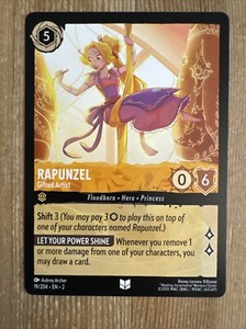 Rapunzel - Gifted Artist 19/204 (Regular) Lorcana Rise of the Floodborn - NM