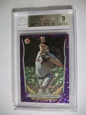 CLAYTON BLACKBURN 2014 Bowman Draft Purple Ice #TP83 BGS MINT 9 RC Giants /99