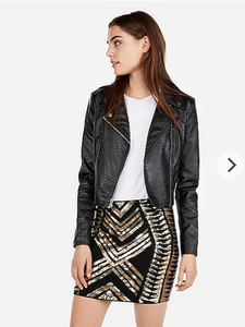 express sequin mini skirt