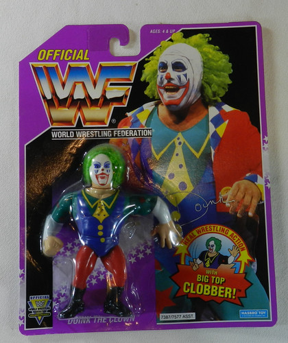 1993 Purple Card Hasbro WWF Doink the Clown Wrestl...