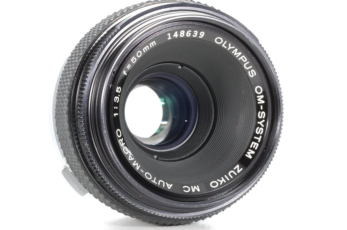 OLYMPUS OM10 Black Film Camera Auto-Macro Zuiko MC 50mm f/3.5 [Exc
