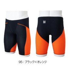2025 Mizuno N2MBC011 GX Sonic Light 95 Black x Orange Competition Swimsuit Japan