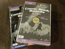 100 New BCW Silver Age Resealable Thick Comic Book Bags And Boards - Acid Free
